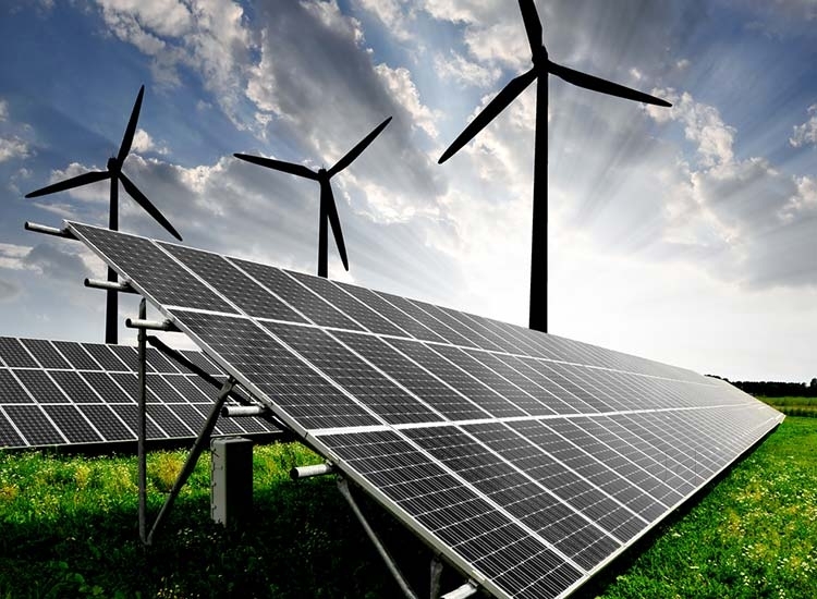 Wind Turbines at Sunset
